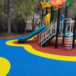 Playground Kindergarten Park Sports Field With Color EPDM Rubber Granule